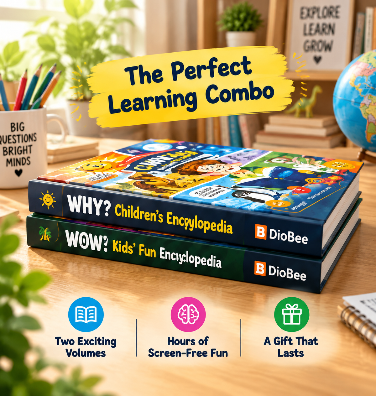 Diobee Kids' Fun Comic Encyclopedia Set